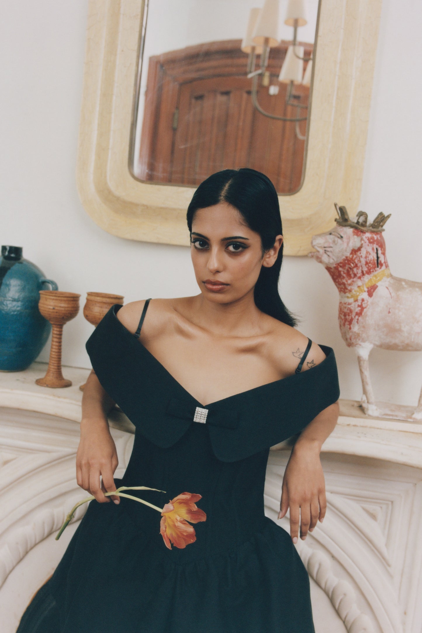 Off-Shoulder Mini Dress