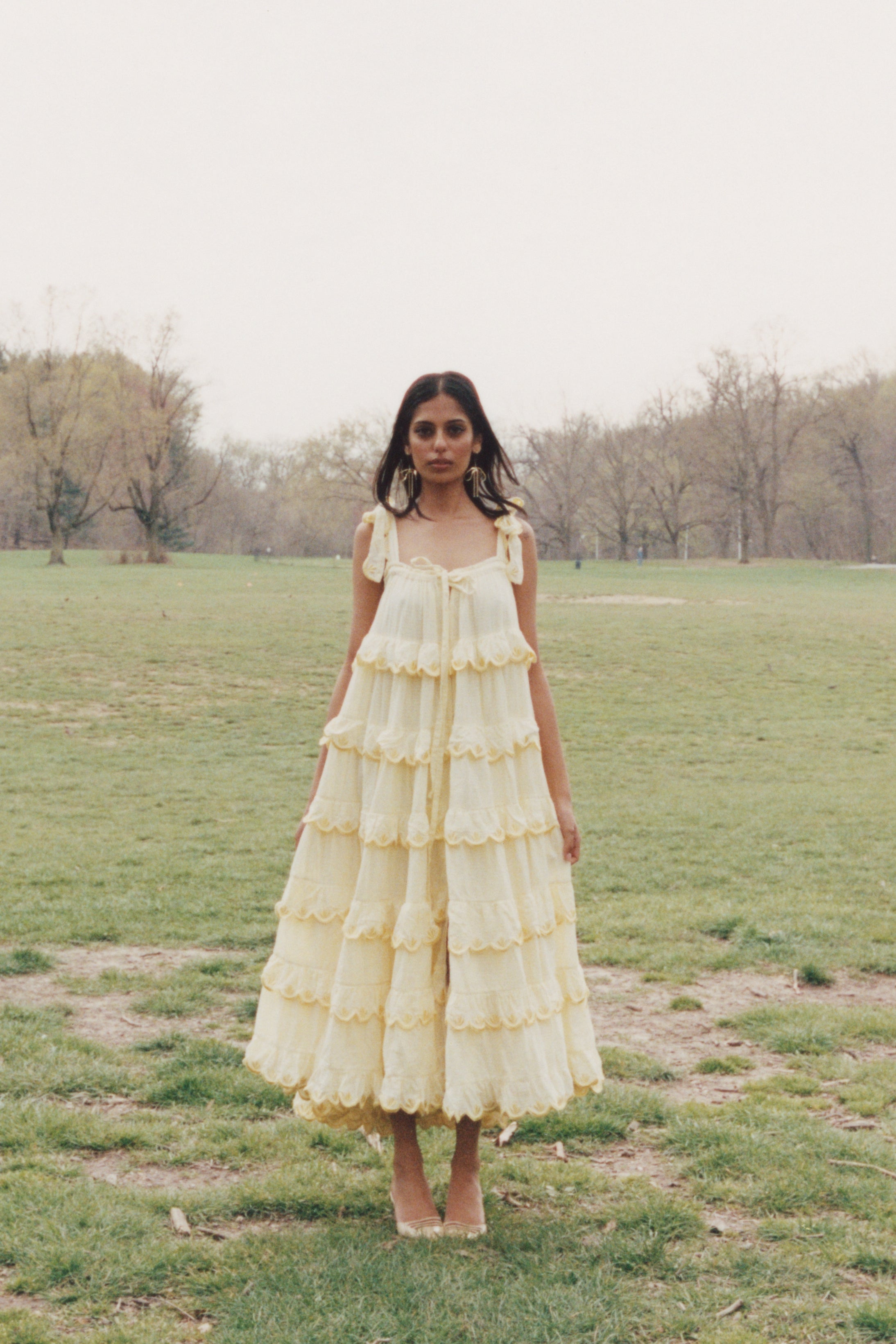 Innika Choo Scallop Frill Iva Biigdress Rent from Hauteline