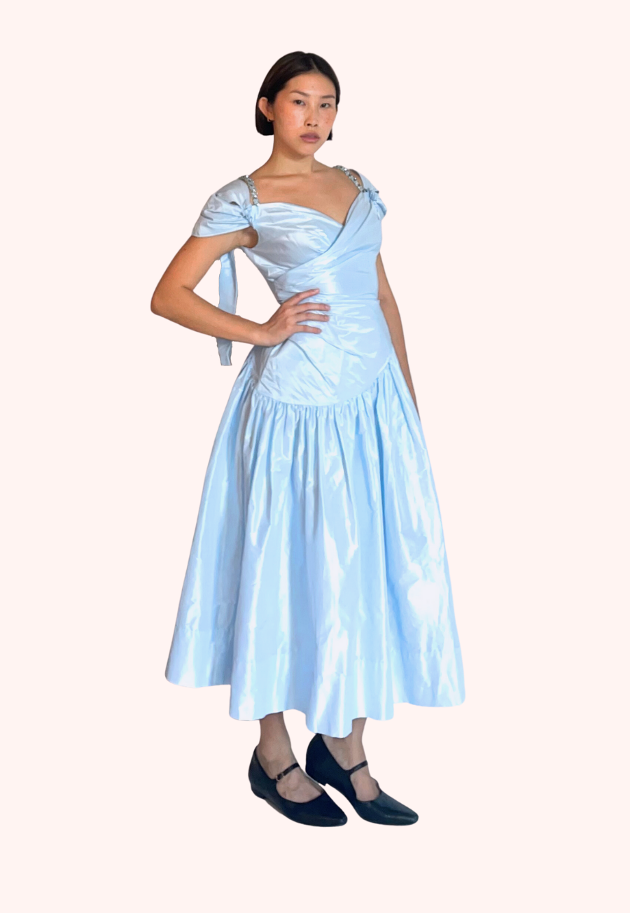 Simone Rocha Sweetheart-Neckline Taffeta Dress Simone Rocha Sweetheart-Neckline Taffeta Dress