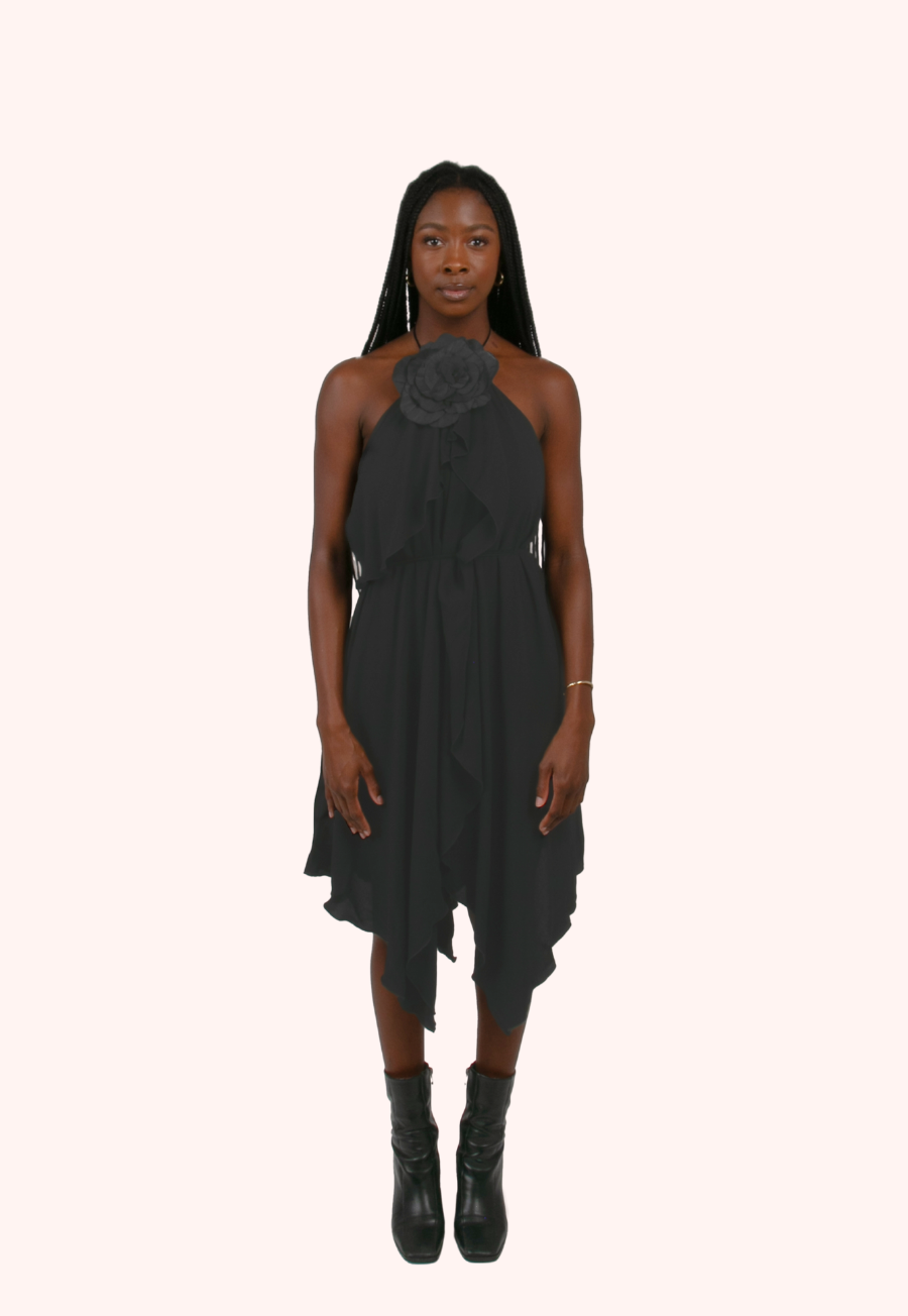 Sleeveless Ruffle Dress
