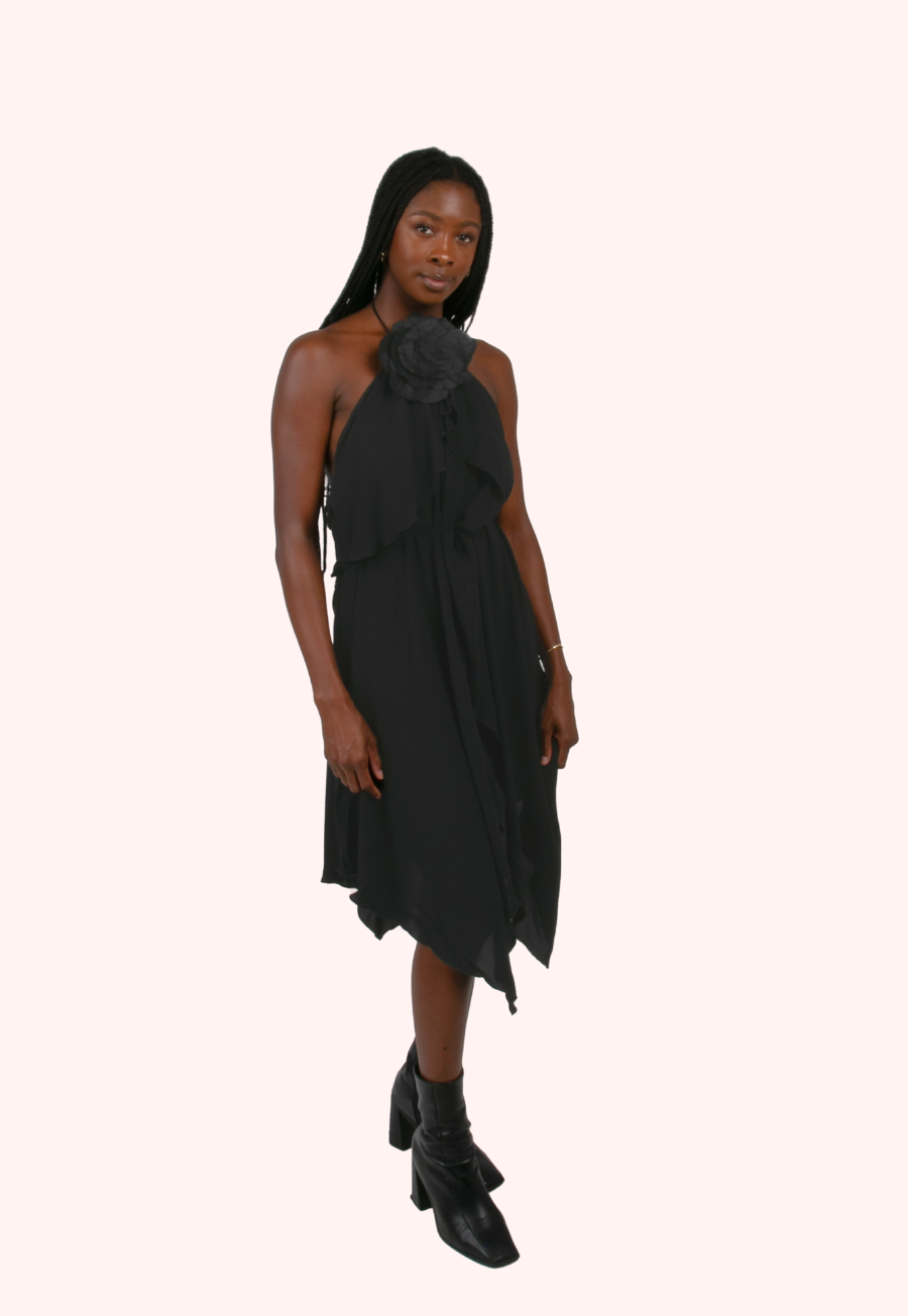 Sleeveless Ruffle Dress