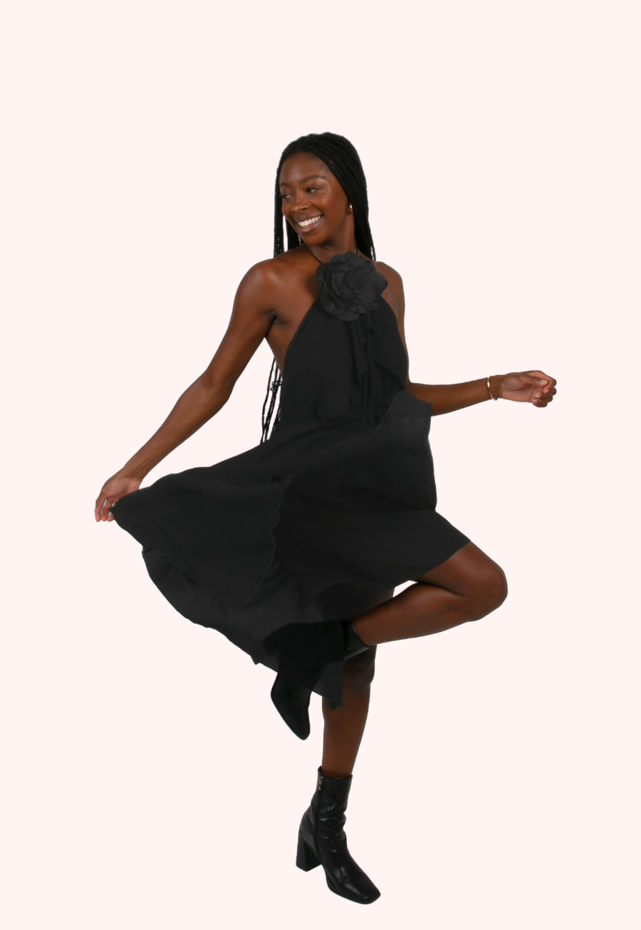 Sleeveless Ruffle Dress