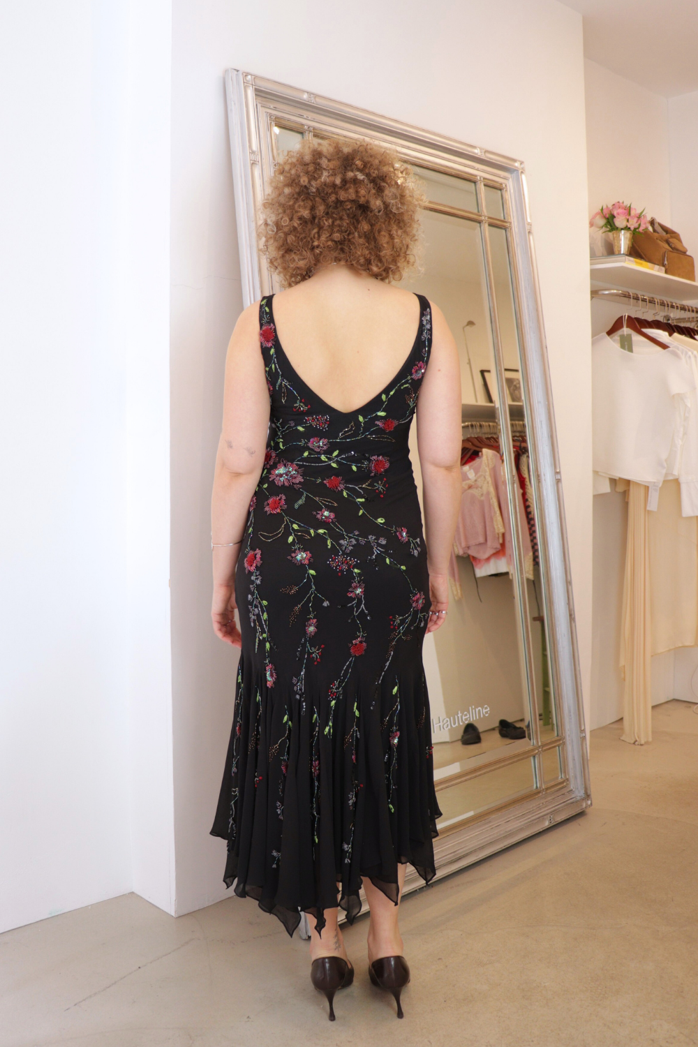 Nocturne Silk Beaded Gown
