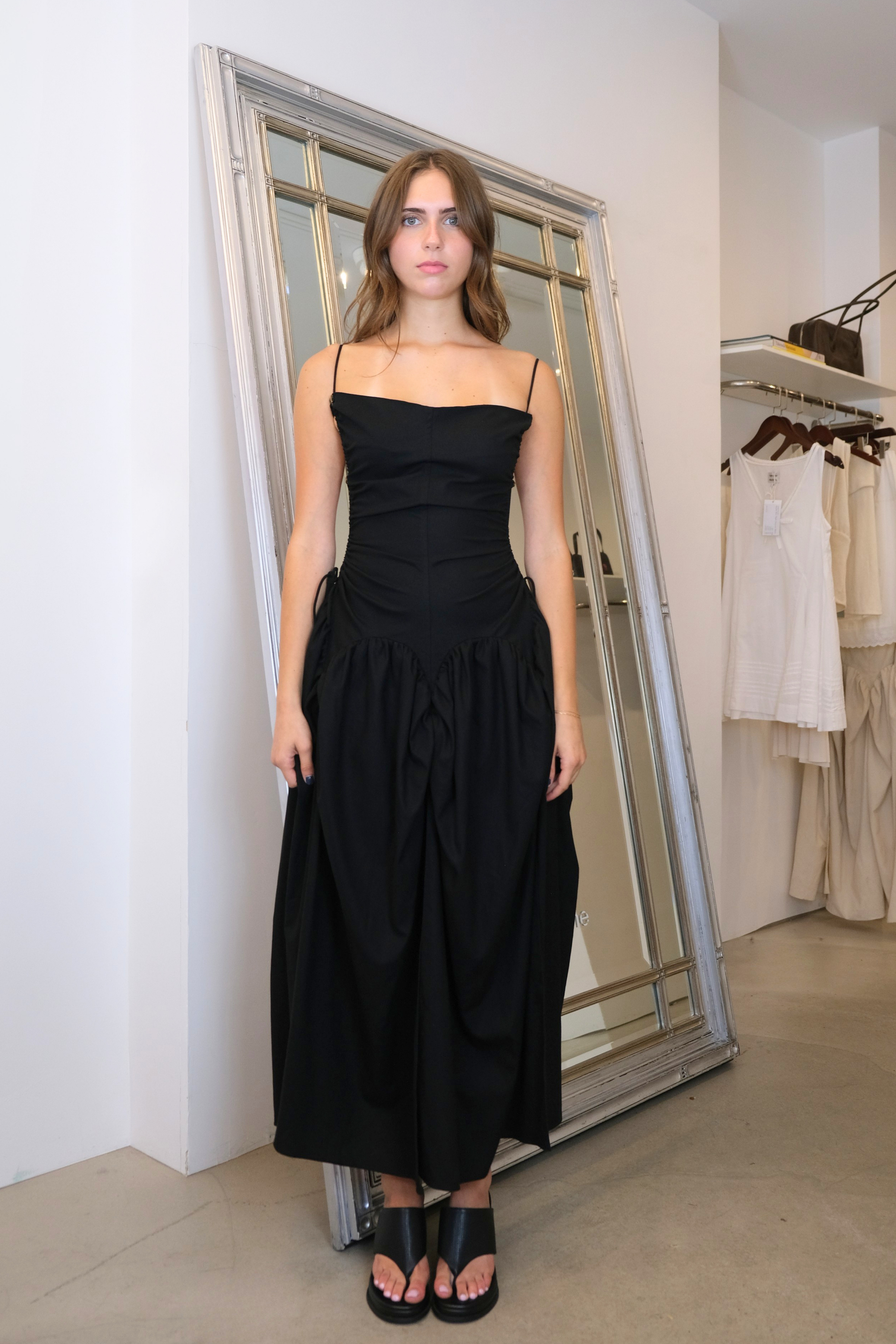 Taottao Black Bubble Maxi Dress