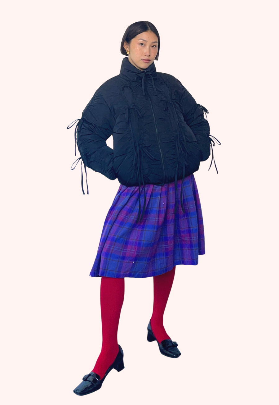Bommy Puffer Jacket in Black