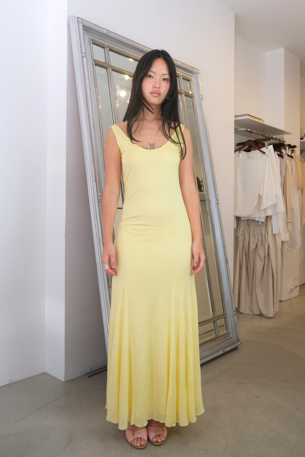 Dalia Dress in Yellow S