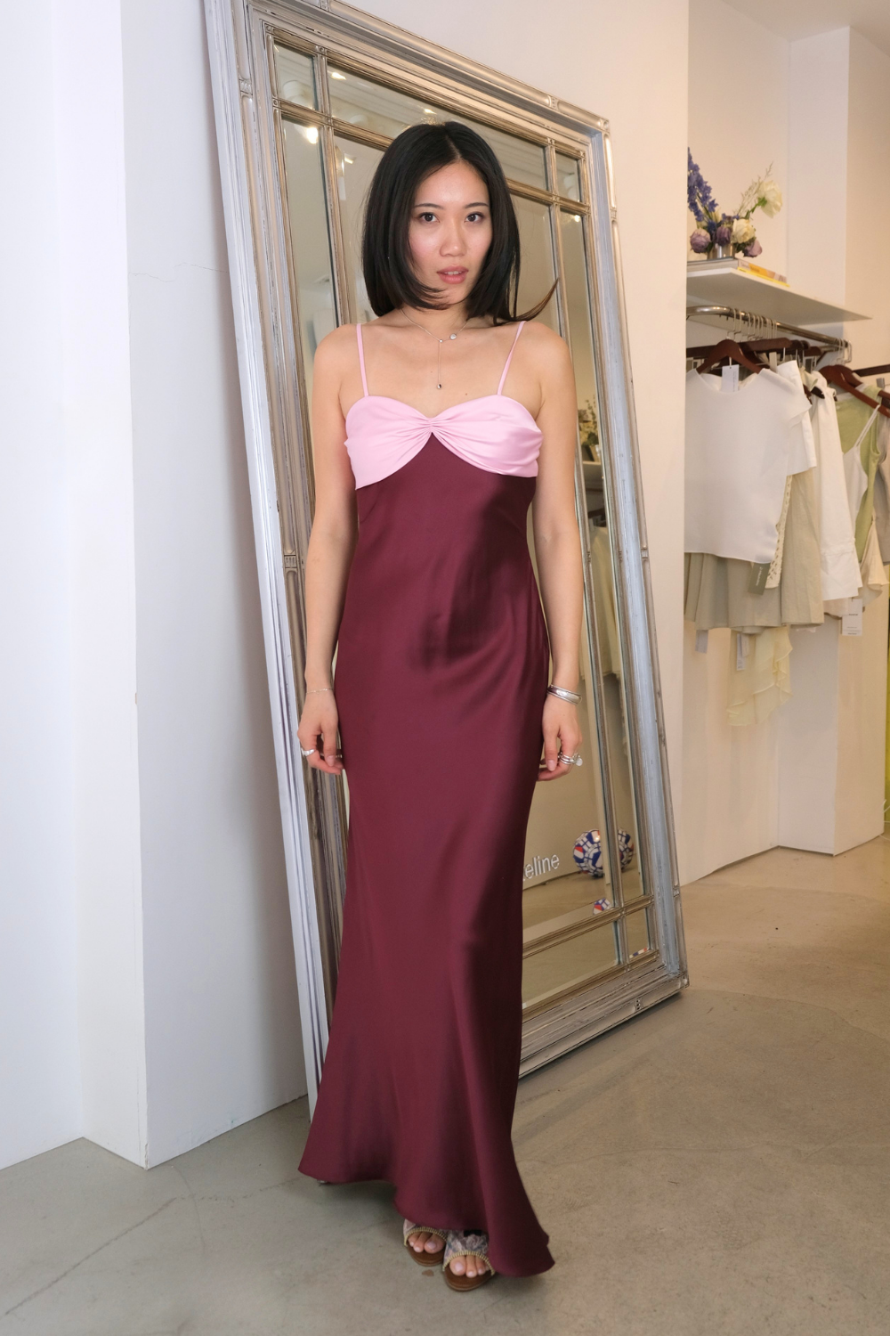 Stolen Stores Swan Slip Maxi Dress XS