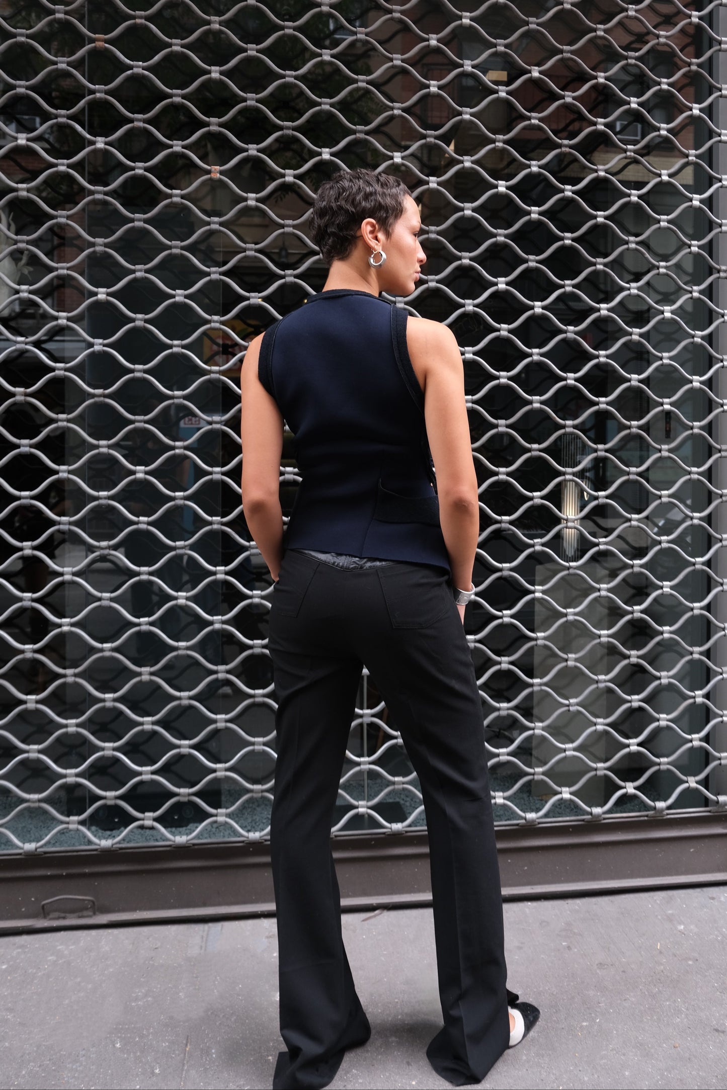 Felted Scuba Cut-Out Top