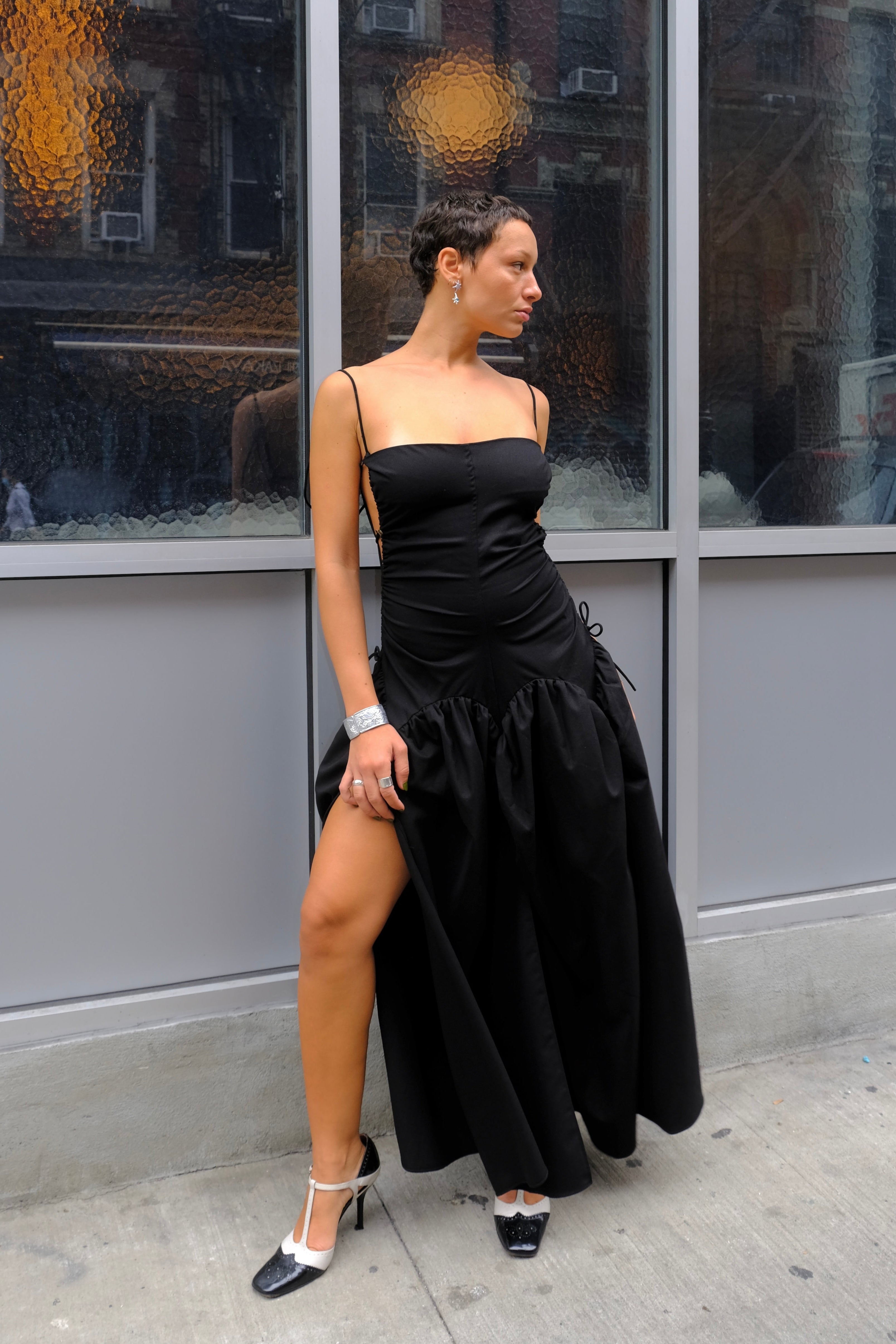 Taottao Black Bubble Maxi Dress - Rent from Hauteline M Taottao Black Bubble Maxi Dress - Rent from Hauteline M