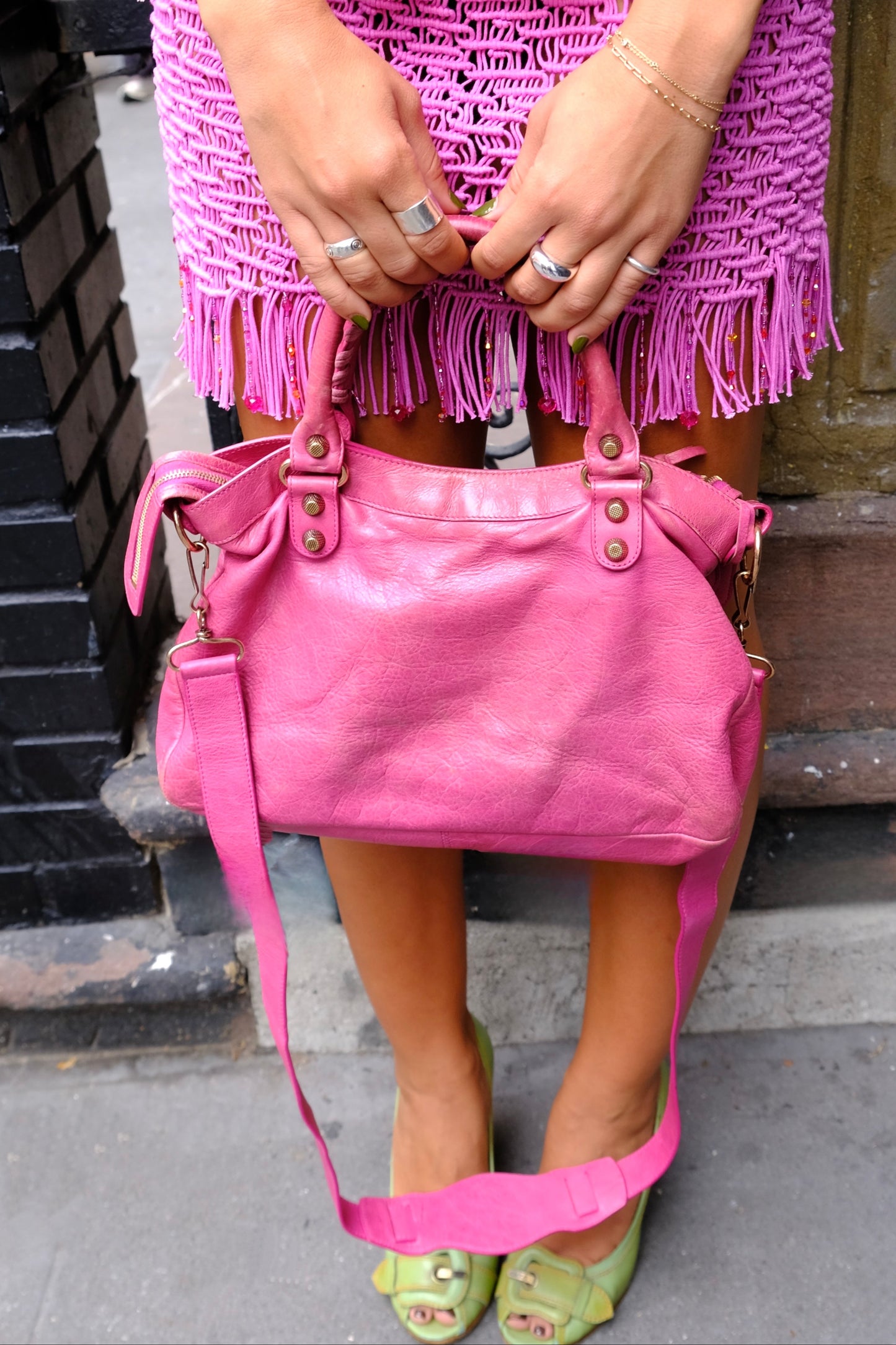 Balenciaga Pink City Bag IR