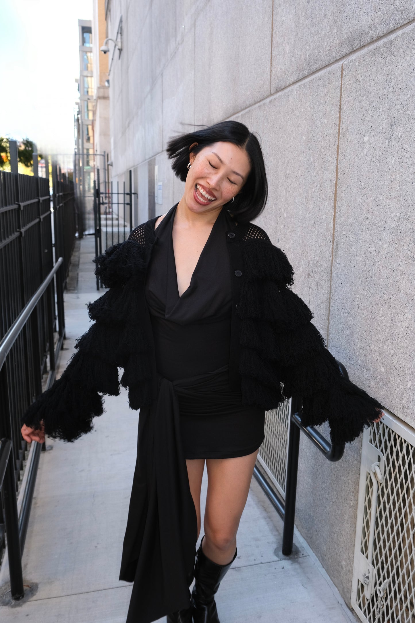 Vintage Sonia Rykiel Fringe Sweater