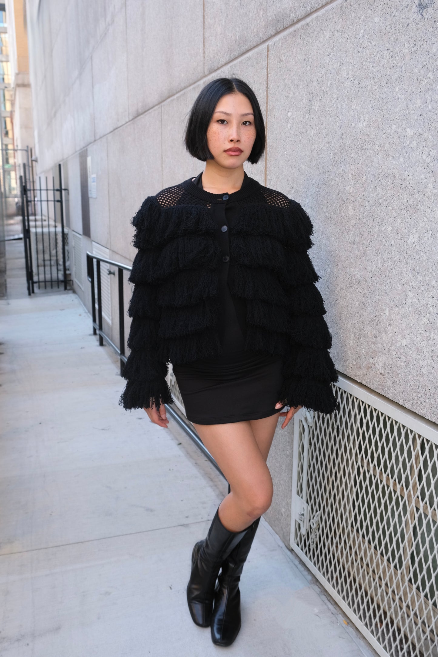 Vintage Sonia Rykiel Fringe Sweater