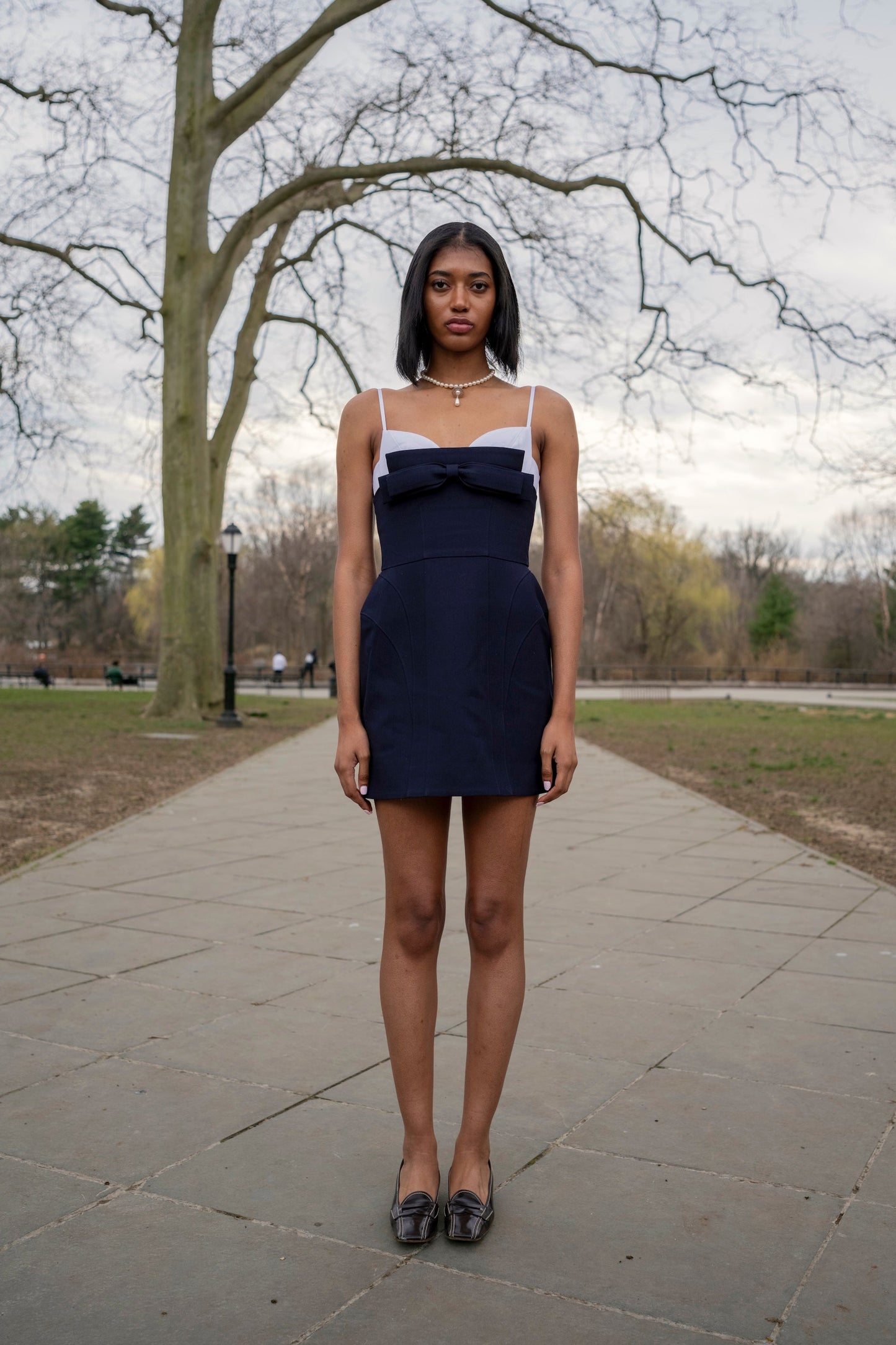 Double Bow Sling Dress (Final Sale)
