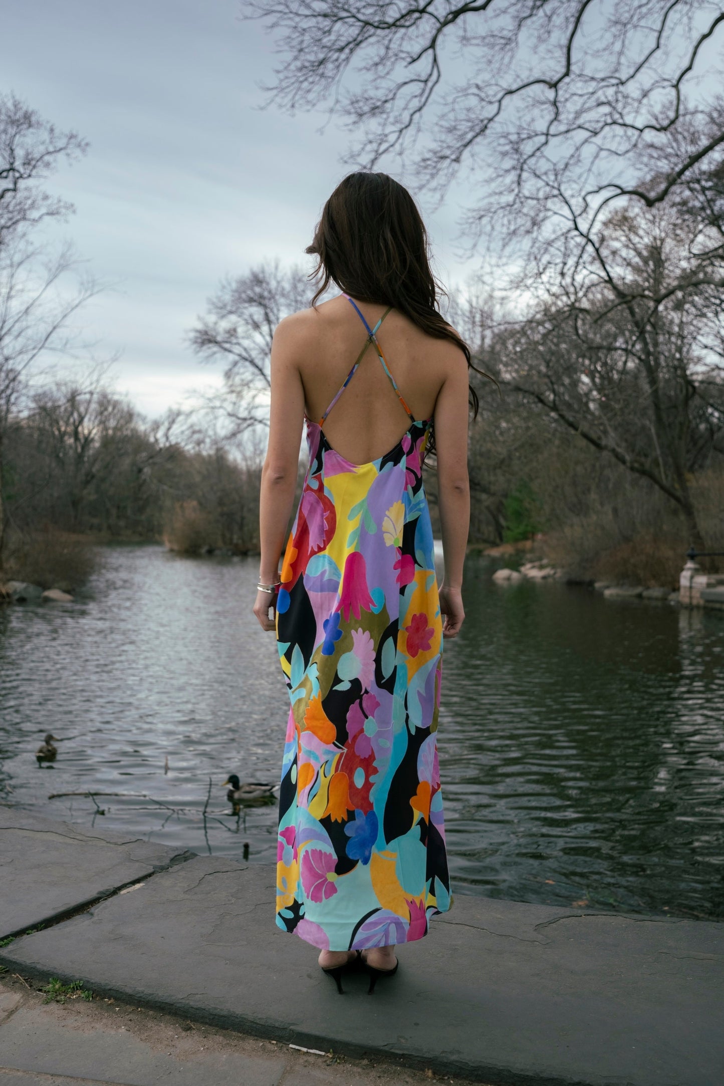Hayley Dress Tulip Spot Mix Multi