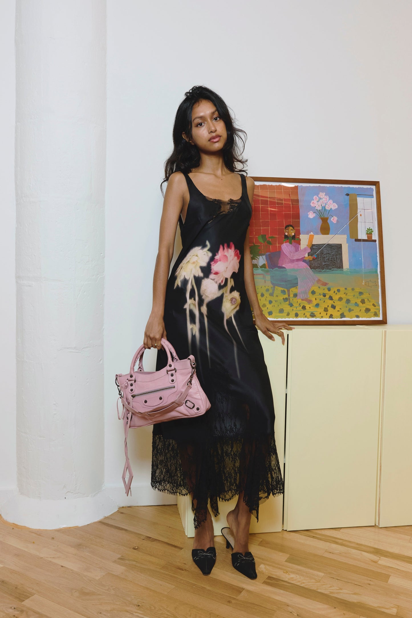 Flower Drip Anemone Dress