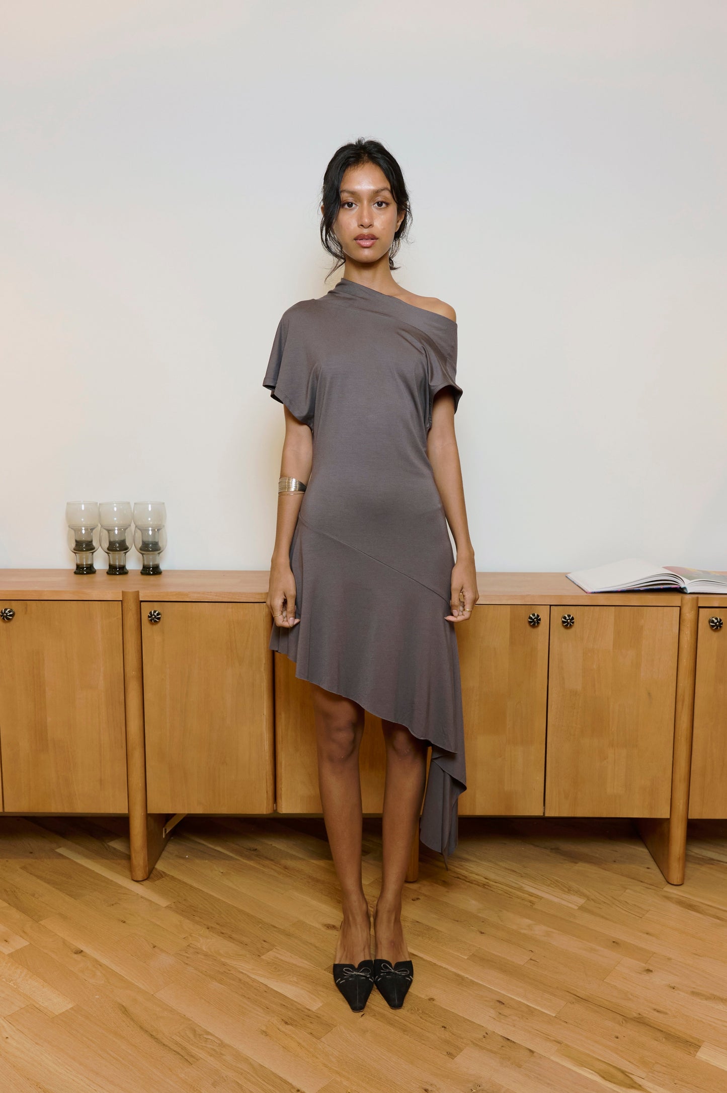 Plume Gray Dress