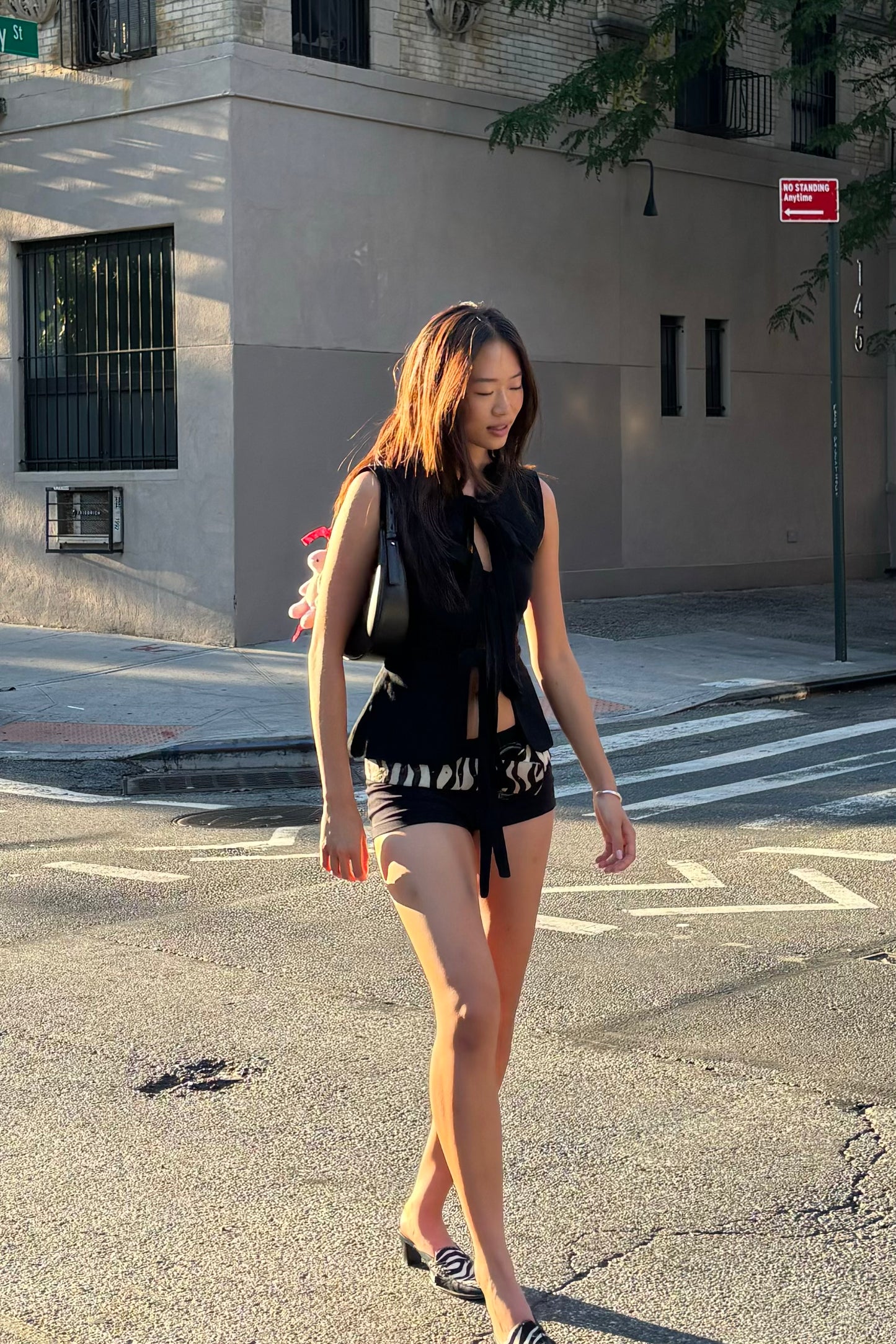 Bowtie Vest in Black (Final Sale)