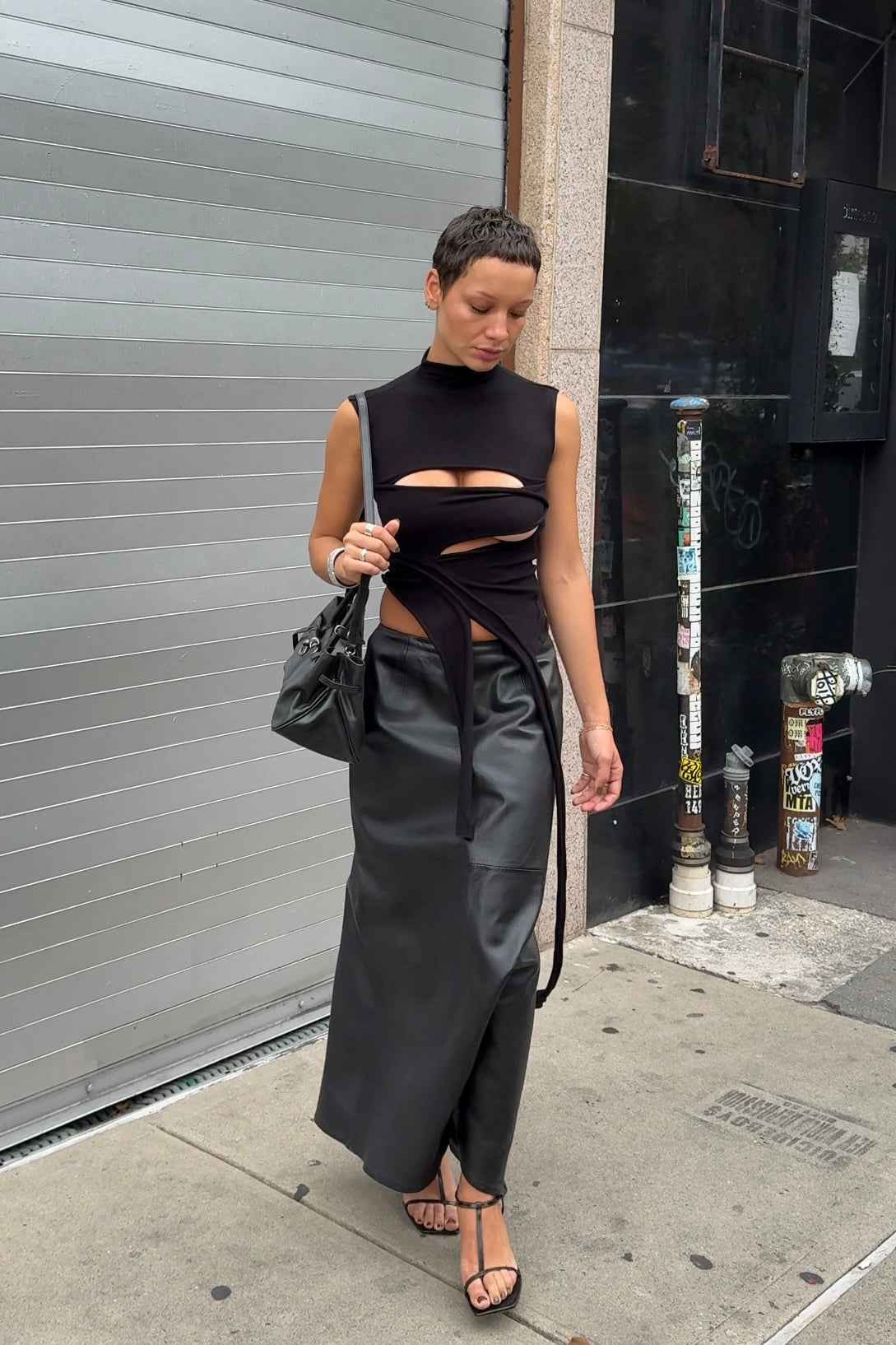 Cut Out Knit Top