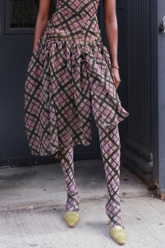 Purple Tartan Tights