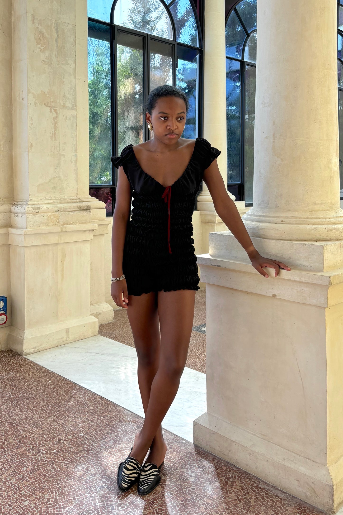 Daphne Set in Black - Top Only (Final Sale)
