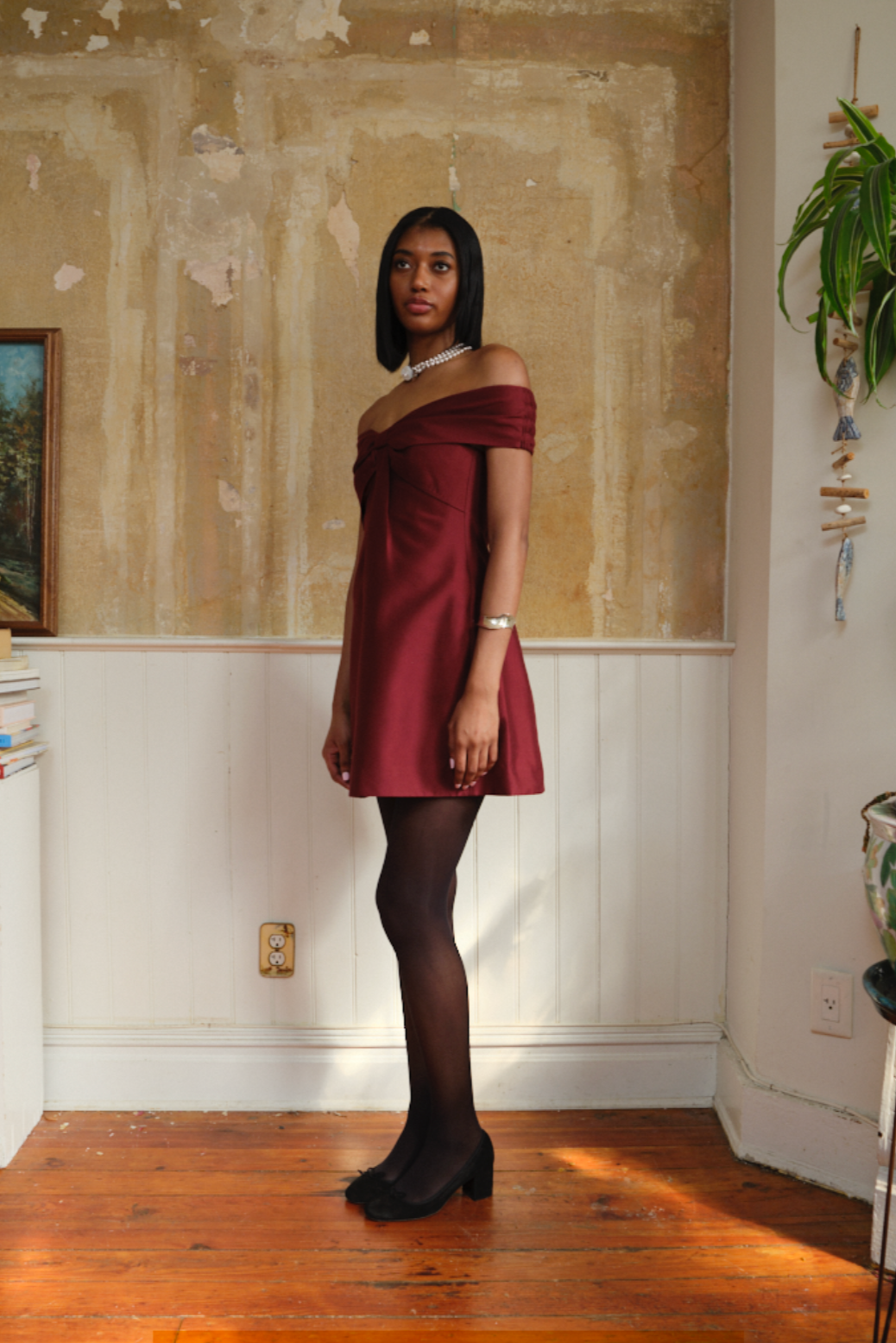 Bow Off-Shoulder Dress