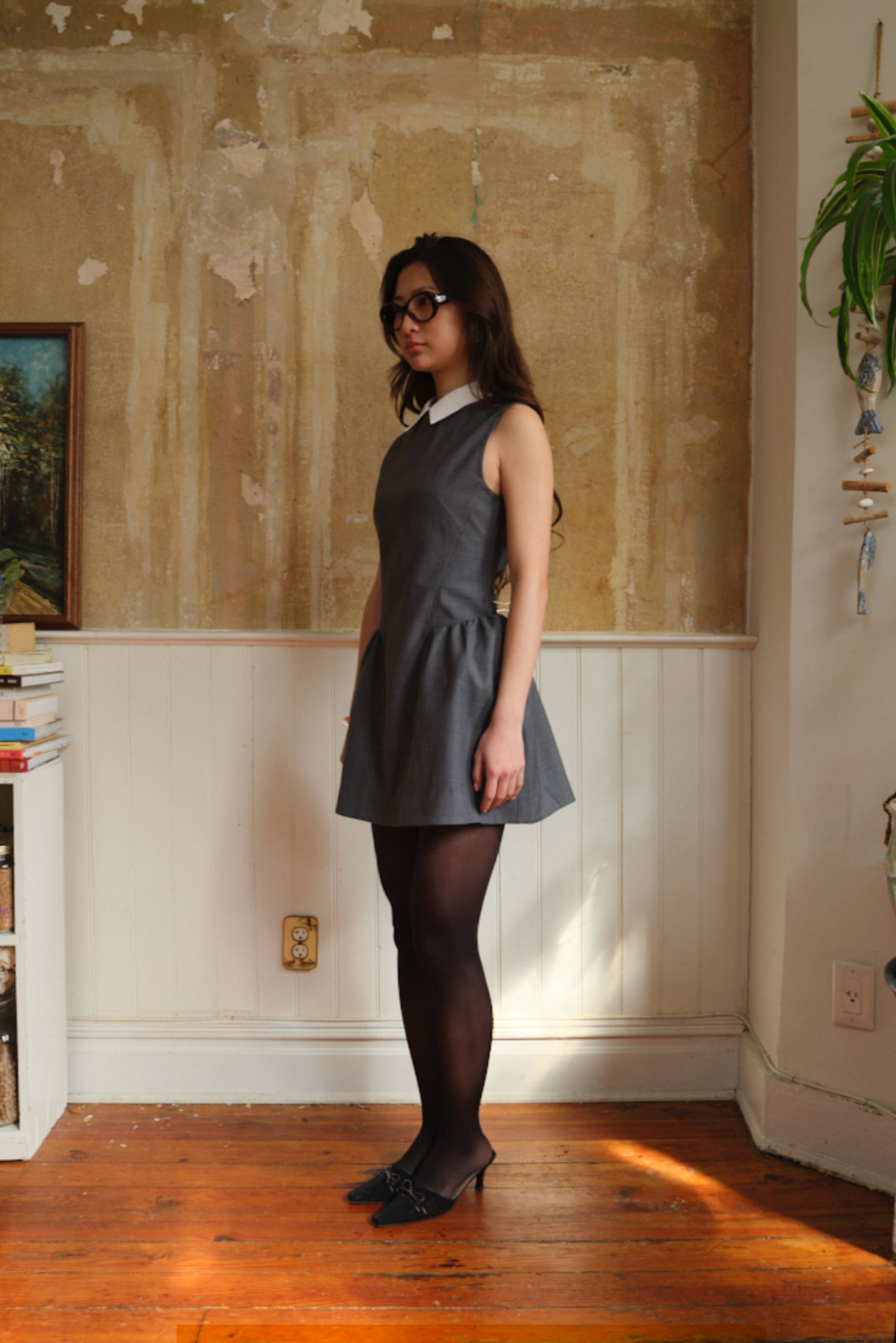Shirt Neck Sleeveless Dress (Final Sale)