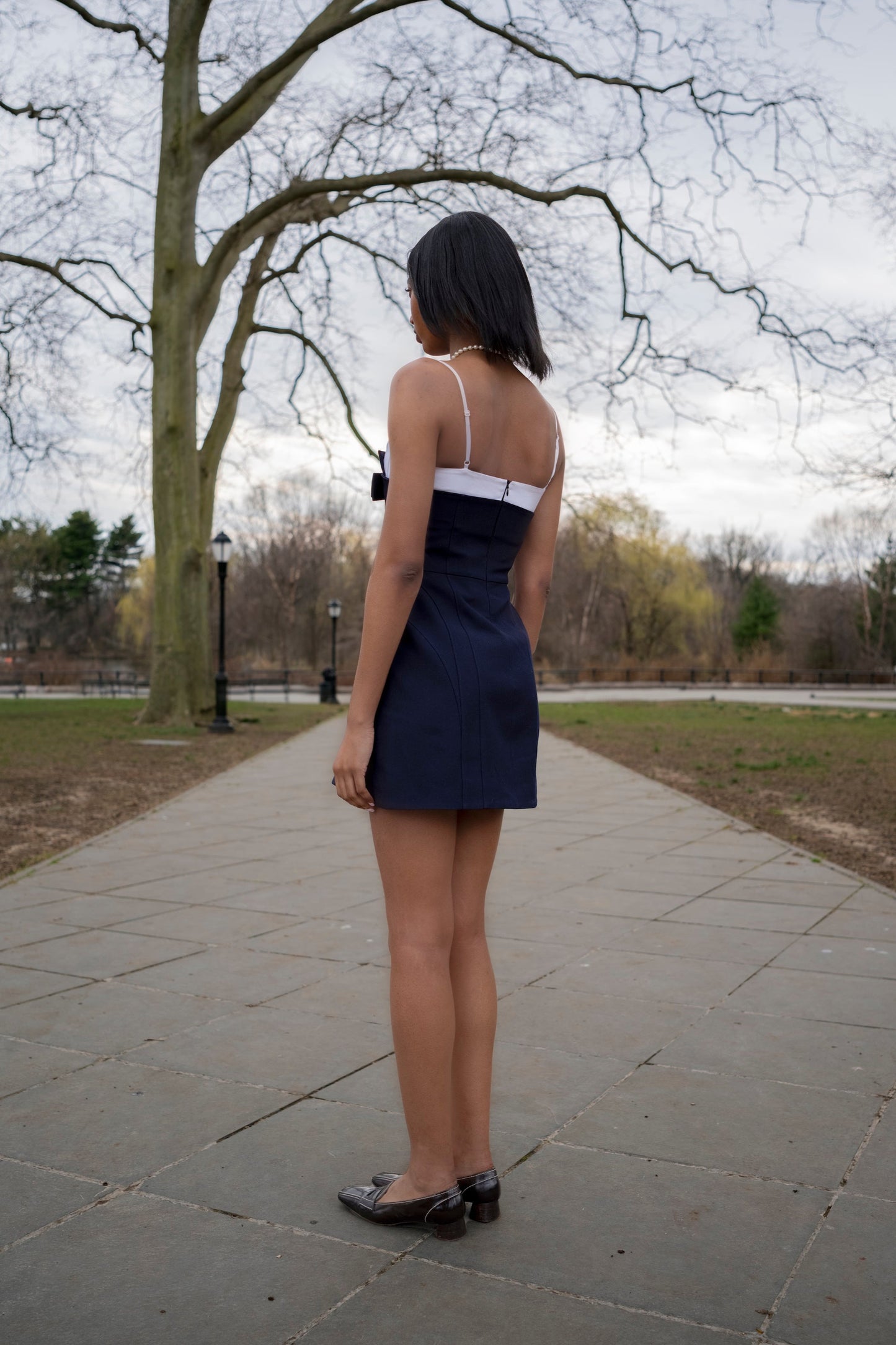 Double Bow Sling Dress (Final Sale)