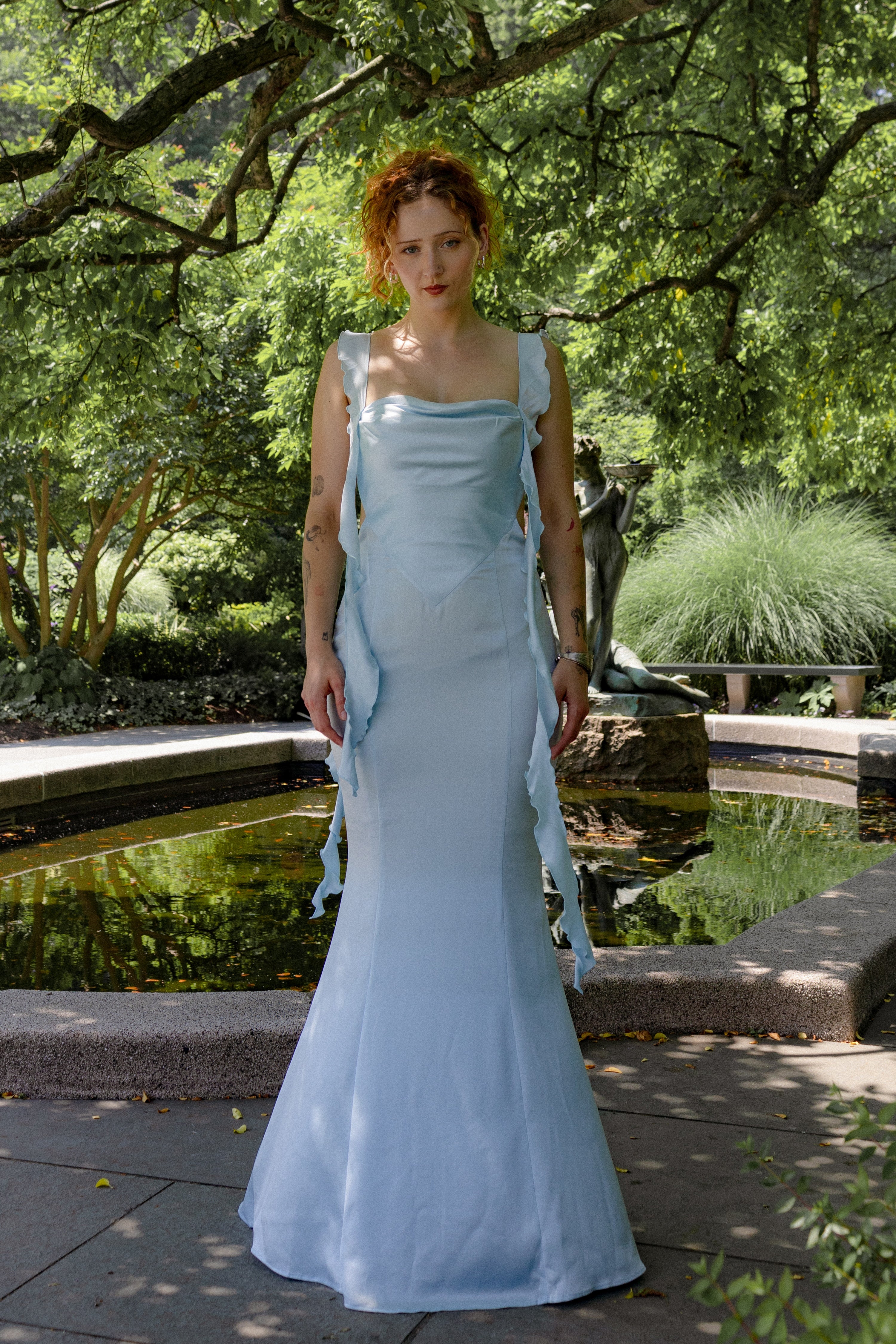 Nana Jacqueline Blue Caroline Dress- Rent from Hauteline S Nana Jacqueline Blue Caroline Dress- Rent from Hauteline S