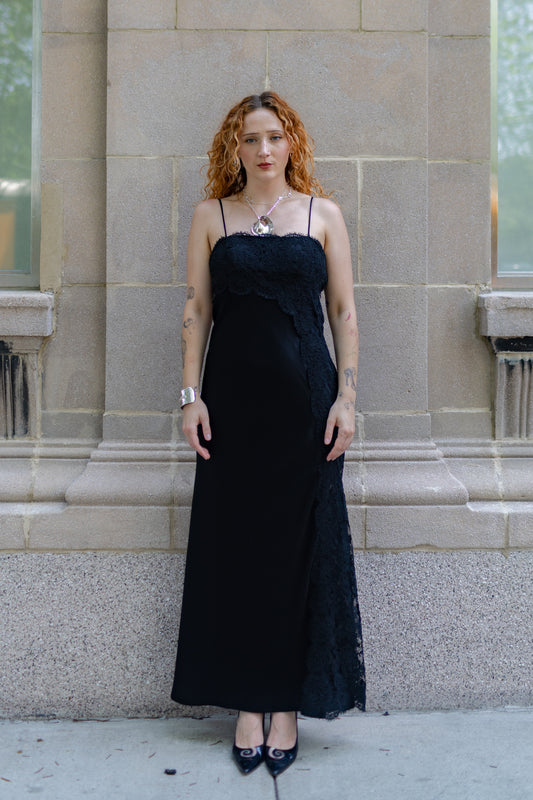 Black Lace Maxi Dress