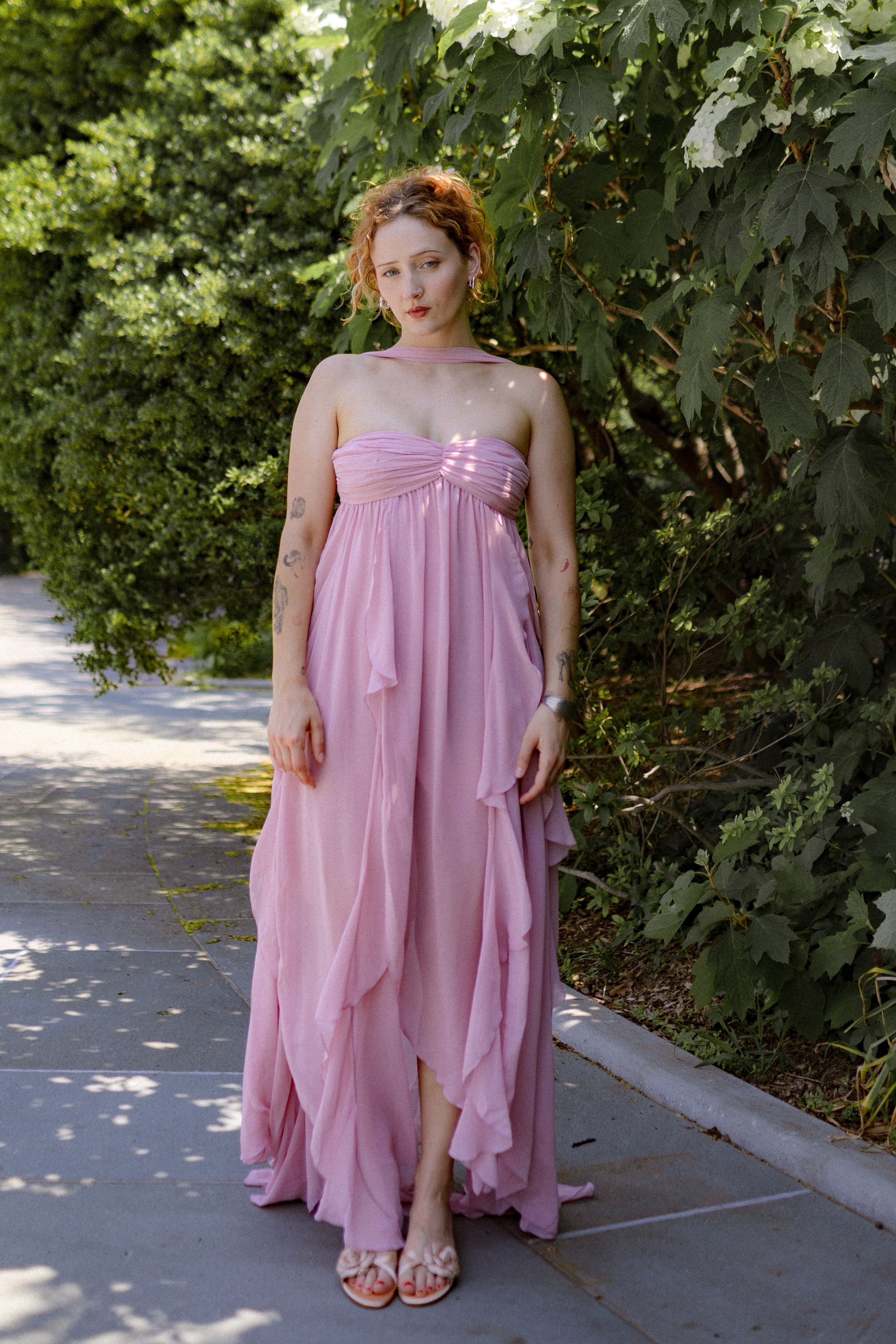 Mariah Dress: Purple Maxi Dress for Garden Wedding Guest