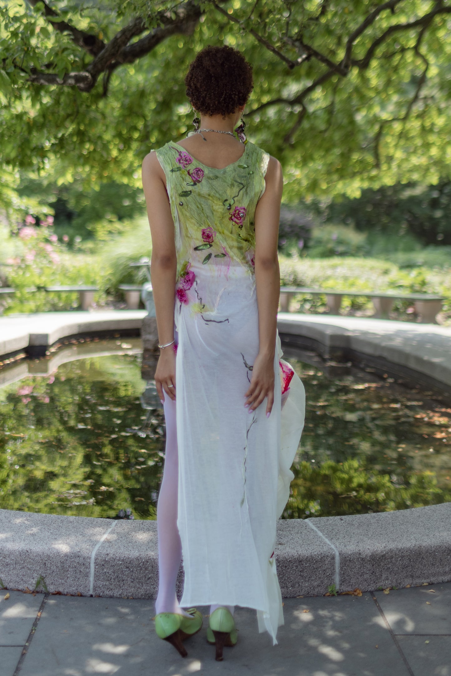 Bioplastic Garden Embellished Dress