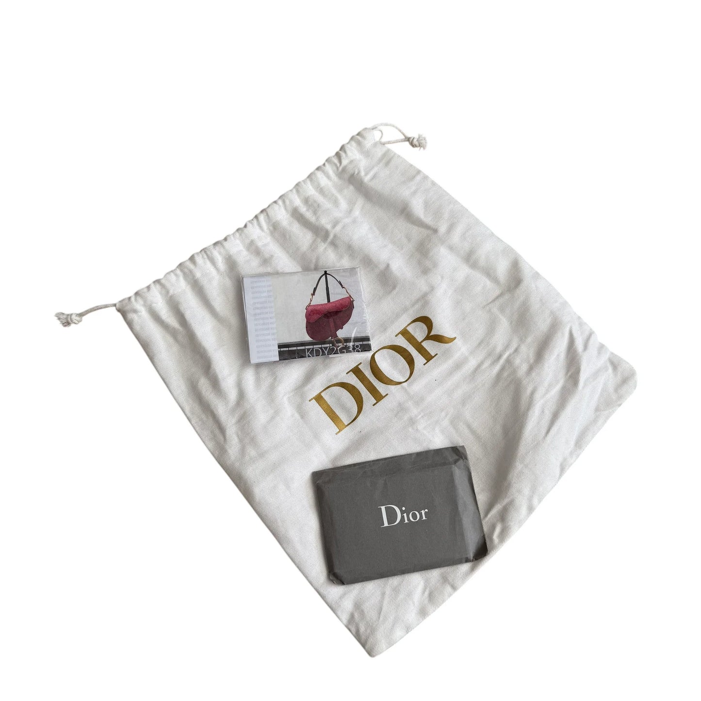 Christian Dior Red Mini Saddle Bag