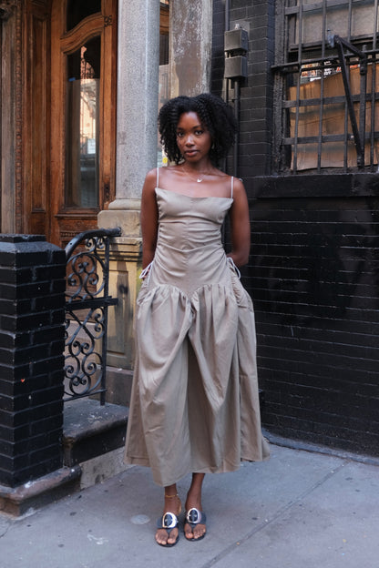 Grey Bubble Maxi Dress