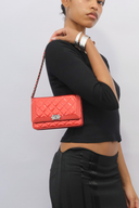 Chanel Red Patent Boy Wallet on Chain Bag