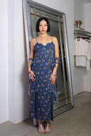 Slip Dress in Night Blooming Chiffon