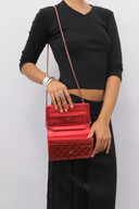 Chanel Red Patent Boy Wallet on Chain Bag