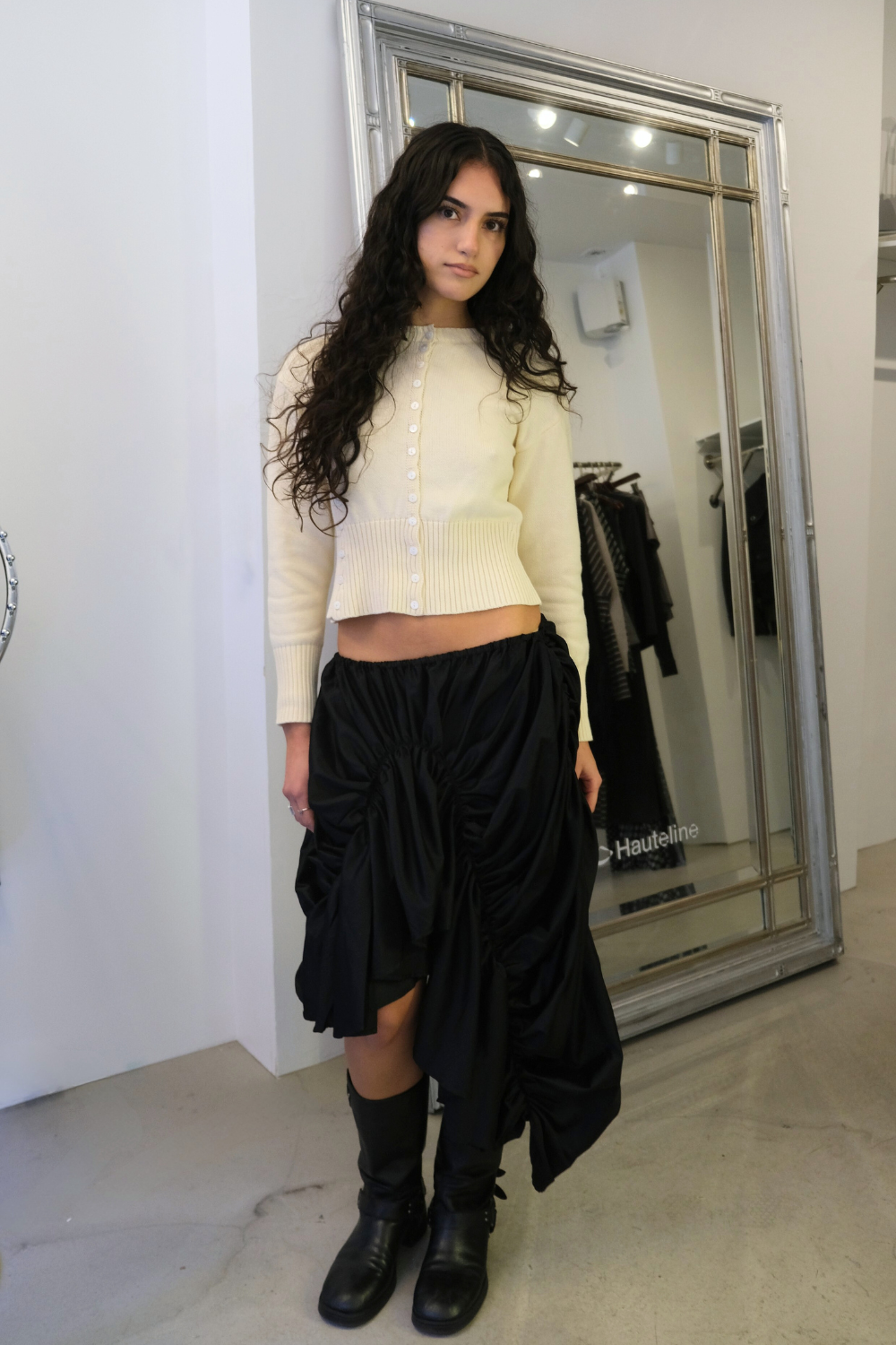 Venus Maxi Skirt in Black