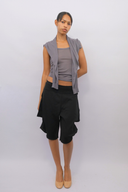 The Malaya Tank and V-Neck in Grey