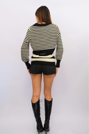 Stack Pull Over Sweater in Stripes