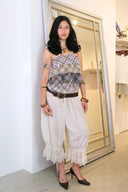 Multi Plaid Chiffon Top