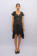 Stretch Lace Midi Dress