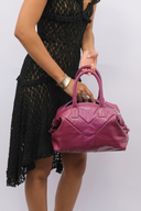 YSL Pink Patent Boston Bag