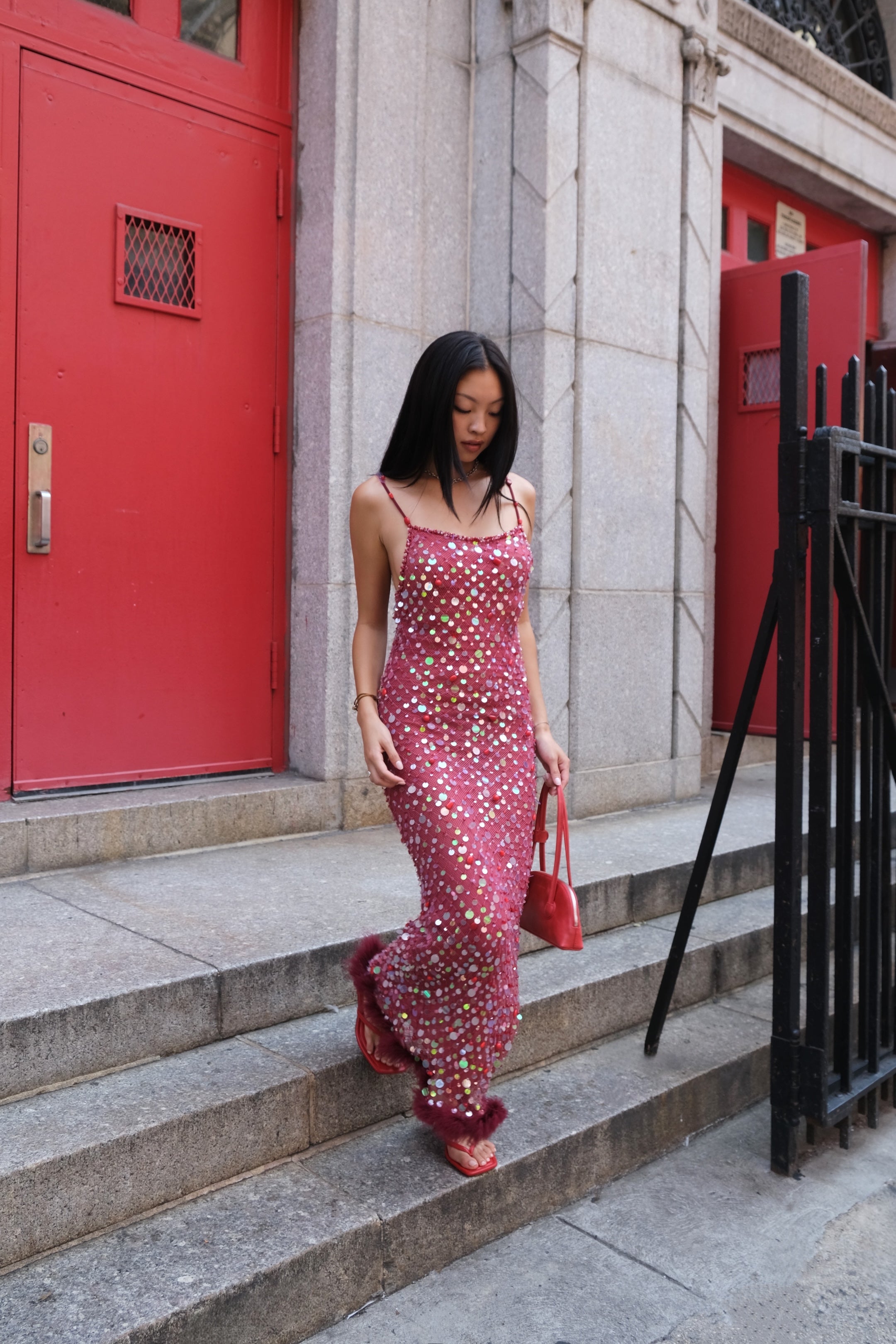Roberta Einer Fishnet Maxi Dress - Rent from Hauteline M Roberta Einer Fishnet Maxi Dress - Rent from Hauteline M