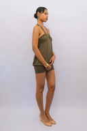 Twist Dress in Khaki