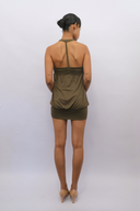 Twist Dress in Khaki