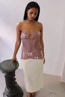 Silk Cocoon Ink Painting Corset