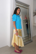 Delphia Satin Midi Skirt