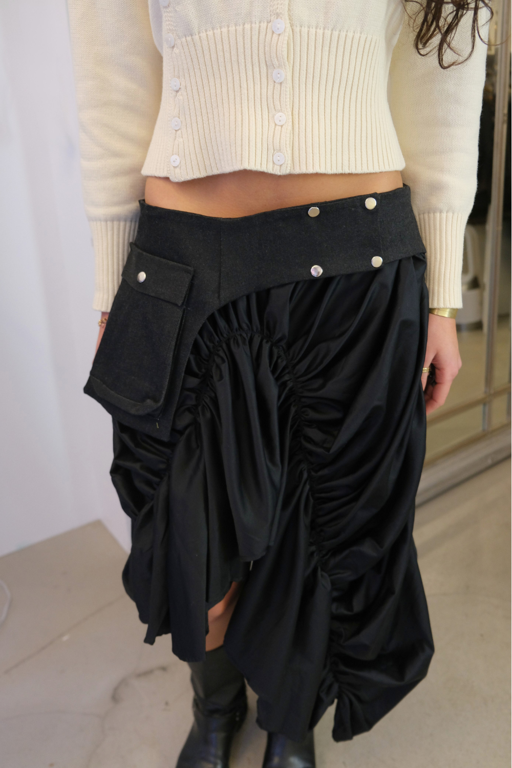 Venus Maxi Skirt in Black