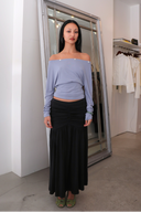 Ballad Button Top in Bluebell