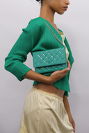 Chanel Turquoise Wallet on Chain Bag
